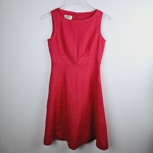 Talbots Petites Pink Irish Linen Sleeveless Dress, size 2